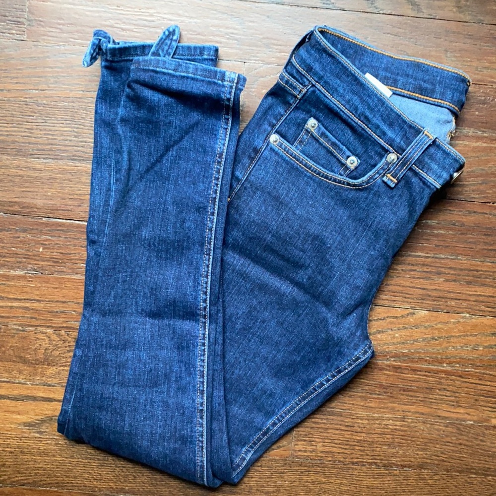 Rag & Bone Stevie Ankle Bow Tie Jeans Size 26